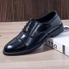 Zapatos de Cuero Casual para Hombre Zapatos de Vestir de Cuero para Hombre Zapatos de Hombre Moda Británica Casual Coreano Transpirable para Hombre Novio Zapatos de Boda