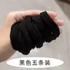 Elástico de cabelo altamente elástico e durável, corda de cabelo engrossada popular para rabo de cavalo alto, elástico de cabelo coreano para mulheres, anel de cabelo sem costura