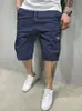 Código europeo transfronterizo nuevos overoles overoles cortos pantalones casuales para hombre pantalones deportivos para hombre delgados transpirables pantalones multibolsillos