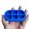 Pastillero de silicona Caja de almacenamiento para clasificación de medicamentos Pastillero portátil color caramelo Pastillero de silicona Pastillero de 6 compartimentos
