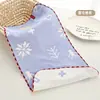 Toalla de Gasa Infantil de Seis Capas 25X50 Algodón Puro Tipo Jacquard para Bebé una Toalla Pequeña Toalla para Babas de Bebé de Guardería