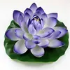 Flores de lótus artificiais, folhas de lótus e decorações falsas para lago, incluindo nenúfares de plástico e lagos de peixes, para oferendas budistas, com frete grátis