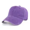 Boné de Baseball de Algodão Lavado com Bordado Transfronteiriço e Personalização de Logotipo Impresso, Boné de Baseball Vintage de Brim Europeu e Americano para Verão Atacado