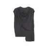Top de Diseño Estilo Francés Wanwei para Mujer Primavera 2026 Nuevo Chal Desmontable Chaleco de Punto sin Mangas P5626