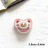 Chupeta de Animal Cartoon Brilhante DIY Pequenos Acessórios de Resina Chaveiro Capa de Celular Acessórios de Cabelo