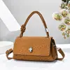 Bolso bandolera cruzado de hombro único de gran capacidad con tapa abatible, estilo nuevo 2026, tendencia, lujo ligero, para mujer, versátil, para ir al trabajo, debajo del brazo