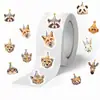 500 folhas/rolo rolo rolo cola transfronteiriça fita quente aniversário animal cola material para diário de vida cola para selar envelope decorativo