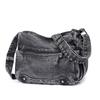 Bolso Bandolera de Cartero Japonés Marca de Moda para Mujer 2025 Nueva Llegada Gran Capacidad Bolso de Hombro para Estudiante para Hombre Bolso Escolar de Mezclilla