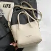 Bolso Pequeño de Moda Popular para Mujer, Versátil Modelo Nuevo 2025, Bolso Cruzado Sencillo, Bolso Tipo Cubo Estilo Coreano