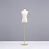 Maniquí de Media Figura Femenino Dorado y Plateado, Soporte de Exhibición, Maniquí de Cuerpo Completo para Vestido de Novia, Accesorios para Maniquíes de Tienda de Ropa