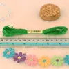 Liquidación de Stock Hilo de Algodón de Colores Hilo para Punto de Cruz de 6 Hebras Paquete de 6 Hilos de Bordado Punto de Cruz Hecho a Mano DIY Venta al por Mayor