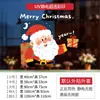 Pegatina de Ventana Papá Noel Muñeco de Nieve Reno Pegatina Electrostática Sin Pegamento Adhesivo-Gratis Rocíe Agua para Pegar Decoración de Ventana Pegatina de Pared