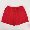 Shorts de Natação Masculino Casual de Cor Sólida para o Verão, Shorts de Cinco Pontos à Prova d'Água de Secagem Rápida com Pernas Retas e Forro, Shorts de Praia, Moda Casual