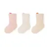 24 Calcetines Gruesos de Felpa para Bebé Otoño/Invierno, Calcetines Infantiles de Canalé Medio Sin Costuras Clase a para Recién Nacidos con Orejitas Pequeñas