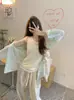 Camisa de Rayas para Mujer 2025 Verano Nuevo Diseño Holgada Casual Versátil Camisa Protectora del Sol Top Ins Chaqueta