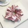 Sense Avançado Estilo Francês Novo Estilo Anel de Cabelo para Intestino Grosso Super Grande Ins Flor de Borda de Orelha de Madeira Botão de Flor Cacheado Cetim Elegante Anel de Cabelo