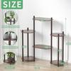 Estante de flores con rosca transfronteriza para sala de estar, balcón interior, estante de almacenamiento de piso, estilo creativo, estante de flores de hierro verde, estante de almacenamiento