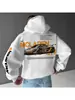 Sudadera con Capucha Deportiva Versize 2025 Mustang Gt Blanca-XL