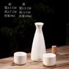 Juego de Sake Celadón Cerámico Divisor de Vino Blanco Taza de Vino para el Hogar Chino Olla de Vino Estilo Retro Imitación Taza para Beber