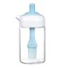 Cepillo de Aceite de Silicona Botella Dos en Uno Sello de Presión Integrado Cepillo para Barbacoa Olla de Aceite de Vidrio Control de Aceite Almacenamiento de Aceite a Prueba de Fugas