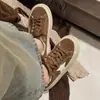 ¡Súper Cómodo! Zapatillas Estrelladas Estampado Leopardo para Mujer 2025 Modelo Nuevo, Ante Retro de Suela Gruesa, Forradas de Felpa, Zapatos Casuales Cálidos