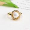 Anillo de Perla de Agua Dulce Natural Ai Yu, Lujoso y Ajustable, Popular en Transmisiones en Vivo, Wholesale S1071057