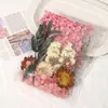 Kit de Materiais para Buquê de Flores Secas DIY Flor Eterna, Acessórios Decorativos Feitos à Mão, Materiais Florais Coloridos Mistos com Tema de Cura e Acessórios
