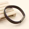 Pulsera Deportiva de Cuero Retro de Aleación con Hebilla Magnética para Hombre de Amazon Transfronterizo Pulsera DIY Pulsera de Moda