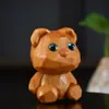 Ornamento Urso de Diamante de Sândalo Dourado Cipreste Bebê Homens e Mulheres Bagagem de Mão Brinquedo Cultural Peça de Mão Animal de Estimação Desenho Animado Criativo Pendente para Bolsa