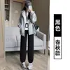 Calça para gestantes calça esportiva de pele de cordeiro outono e inverno 2024 nova calça de algodão de perna larga calça quente com forro de fleece calça casual