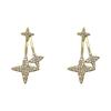 Cuatro pendientes Mangxing para mujer, diseño simple, pendientes de nicho, moda japonesa y coreana, ligeros, de lujo, que combinan con todo, elegantes y dulces.
