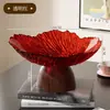 Nova Fruteira de Pé Alto da Temu para Uso Doméstico, Prato de Petiscos para Sala de Estar, Fruteira em Formato de Pétala, Prato para Frutas Secas e Doces de Mesa de Centro