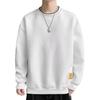 Comércio Exterior Transfronteiriço Mais Fertilizante Mais Waffles Blusa Solta Moda Masculina Tamanho Grande Nova Blusa de Moletom com Gola Redonda Masculina de Primavera
