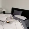 Juego de Ropa de Cama Jacquard de Algodón 100% Tejido Grueso de Lujo Retro de 4 Piezas para Todas las Estaciones, Ropa de Cama de Alta Gama y Funda de Edredón