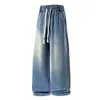 2026 Novos Jeans de Perna Reta para Outono Masculino Soltos Confortáveis Versáteis Calças Casuais Masculinas Tendência Americana de Cintura Alta