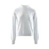 Suéter de cashmere com trama de tricô vazada e barra franzida para mulheres, top moderno e versátil, novidade de outono e inverno, roupa para usar por baixo, suéter de tricô feminino
