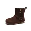 Otoño Invierno 2026 Nuevas Botas Cortas Retro Merlot para Niñas Otoño Invierno Capa Única Versátiles Infantiles Botas Birkenstock de Dos Vías Venta al por Mayor