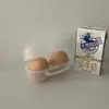 Caja de Almacenamiento para Desayuno de Oficinista Temprano Caja Portátil para Huevos para Protección en el Trabajo Soporte para Huevos Aislamiento Térmico a Prueba de Golpes a Prueba de Caídas