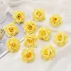 Flor de rosa artificial para manualidades decoración de corona de muñeca accesorios de rosa arreglo de boda cabeza de flor de rosa