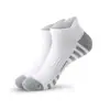 Meias de Basquete Amazon Sola de Toalha Absorção de Suor Meias Curtas Meias Esportivas Masculinas Preto e Branco Cinza Corrida Mesh Tamanho Grande Antiderrapante