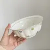 Exportar Estilo Pequeno Fresco Similar ao Mason, Prato de Peixe Cerâmico com Flores Pequenas, Prato Grande, Cesta Pequena de Flores para Desktop, Tigela Lateral de 6 polegadas para Uso Doméstico