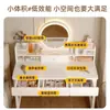 Nova penteadeira pequena estilo creme para quarto que não ocupa muito espaço, mesa de maquiagem simples para espaços pequenos