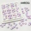 Contas Listradas de Melancia Bicolor de 8mm com Furo Passante para Joias DIY, Chaveiros, Pulseiras, Correntes de Celular e Acessórios de Miçangas