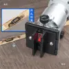 Herramienta Ranuradora Conector Dos en Uno para Carpintería, Molde para Piezas Invisibles, Soporte de Máquina Recortadora de Unión Pasante y Semi-Pasante, Herramienta de Fresadora