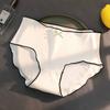 Braguitas de Entrepierna de Algodón Puro Simple Estilo Japonés para Mujer de Cintura Media Baja Suaves y Cómodas para Niñas con Lazo Color Sólido Calzoncillos Transpirables