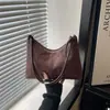 Bolsa de mano de tela a cuadros de color sólido, suave, de gran capacidad, moderna y versátil, adecuada para ir al trabajo, bolso de hombro, elegante bolso de axila para mujer