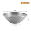 Tazón de Acero Inoxidable para Ramen de Grado Alimenticio, Tazón Grande para Sopa de Doble Capa Anti-quemaduras, Uso en Casa, Sensación de Alta Gama, Tazón para Mezclar Arroz, Estilo Coreano, Tazón para Fideos Fríos