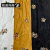 Tecido de veludo com bordado de lantejoulas e miçangas, estilo retrô, para outono e inverno, para jaquetas cheongsam de estilo chinês tradicional e roupas femininas da moda