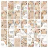 Set Transfronterizo de 36 Tarjetas de Texto con Estilo Floral Clásico y Fresco, Tarjetas de Texto Inspiradoras Simples y Positivas