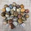 Atacado de Fábrica Ágata Crazy Natural Pedra Rolante Grânulos Grandes Ornamentos E-commerce Transfronteiriço Venda ao Vivo Aromaterapia Pedra